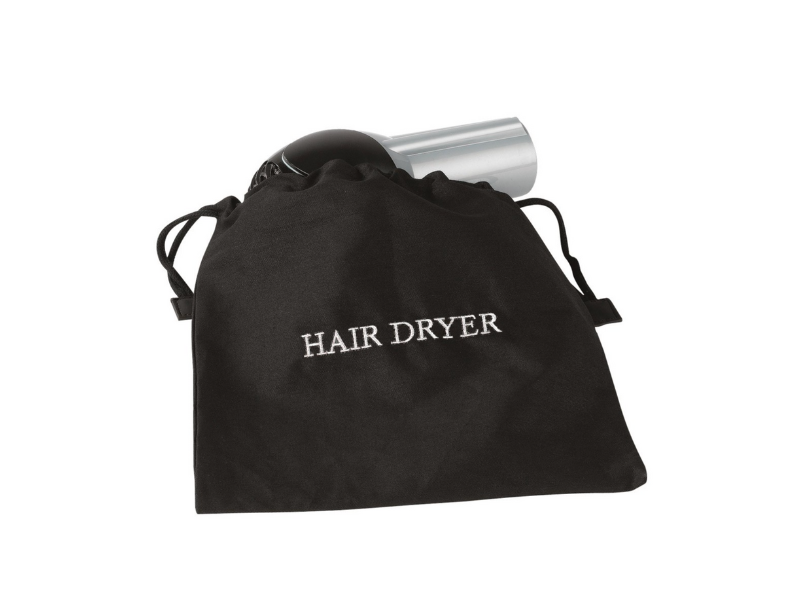 Black Hair Dryer Bag